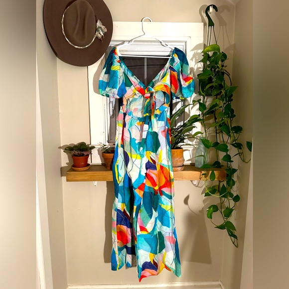 Anthropologie Ranna Gill Tie Back Jumpsuit Size XS - Picture 6 of 7